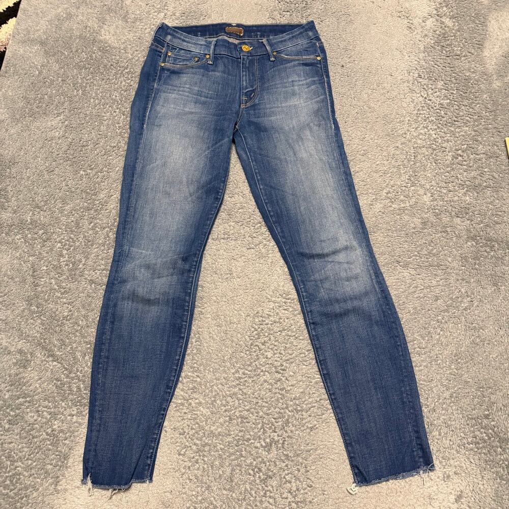Mother Jeans Womens 26 (28x27) Looker Ankle Fray Stretch Wicked Games **